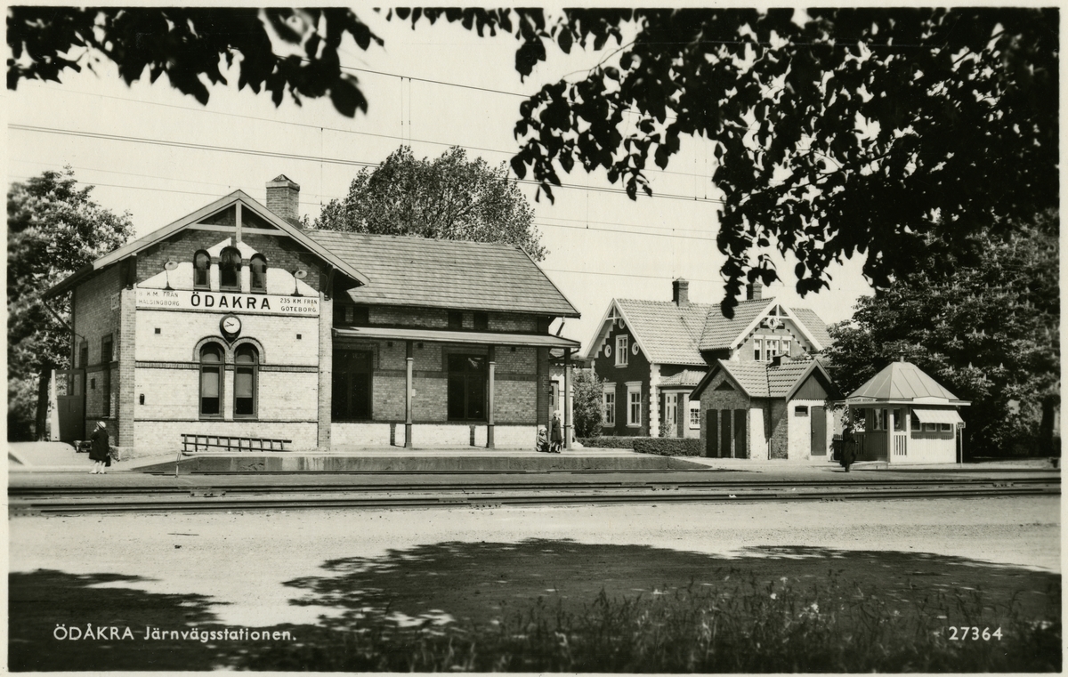 Ödåkra järnvägsstation 1945