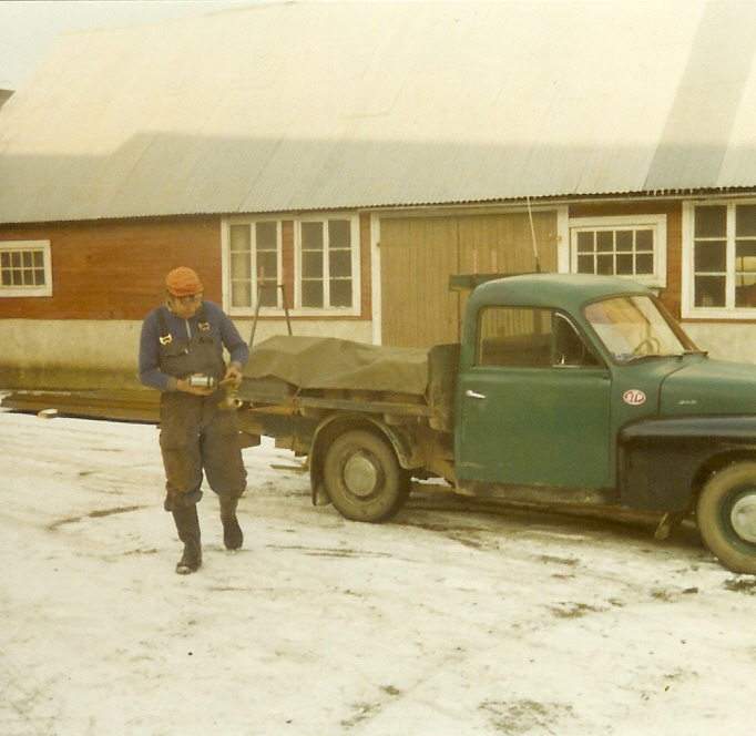 Rune Andersson med Volvo paketbil