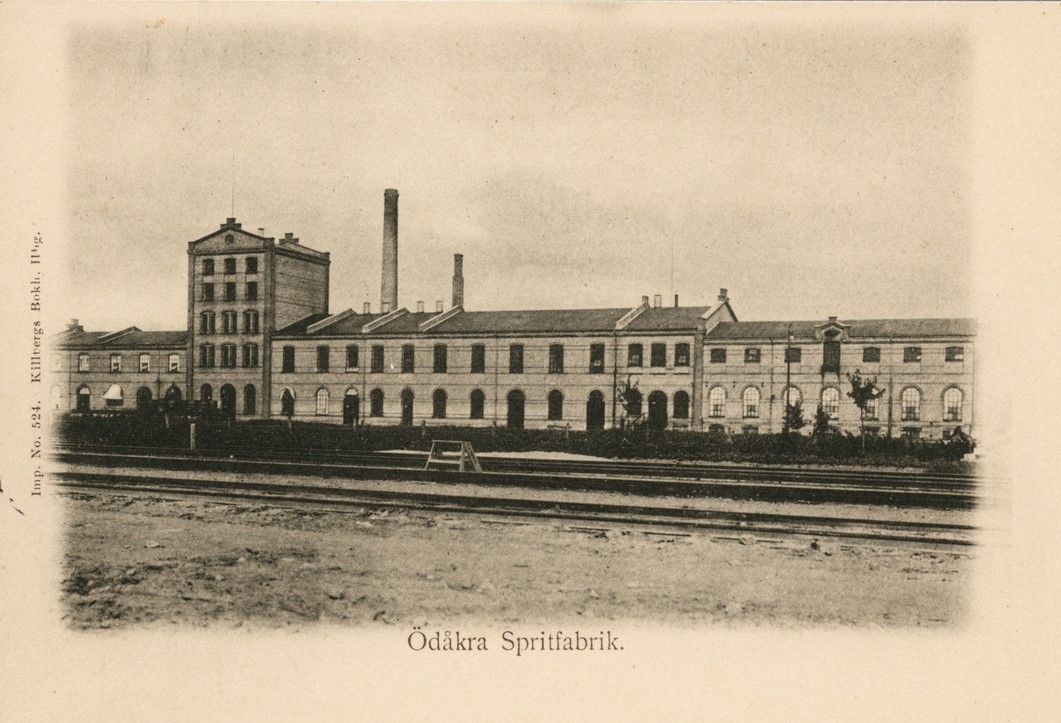 Spritfabriken ca år 1900, vykort