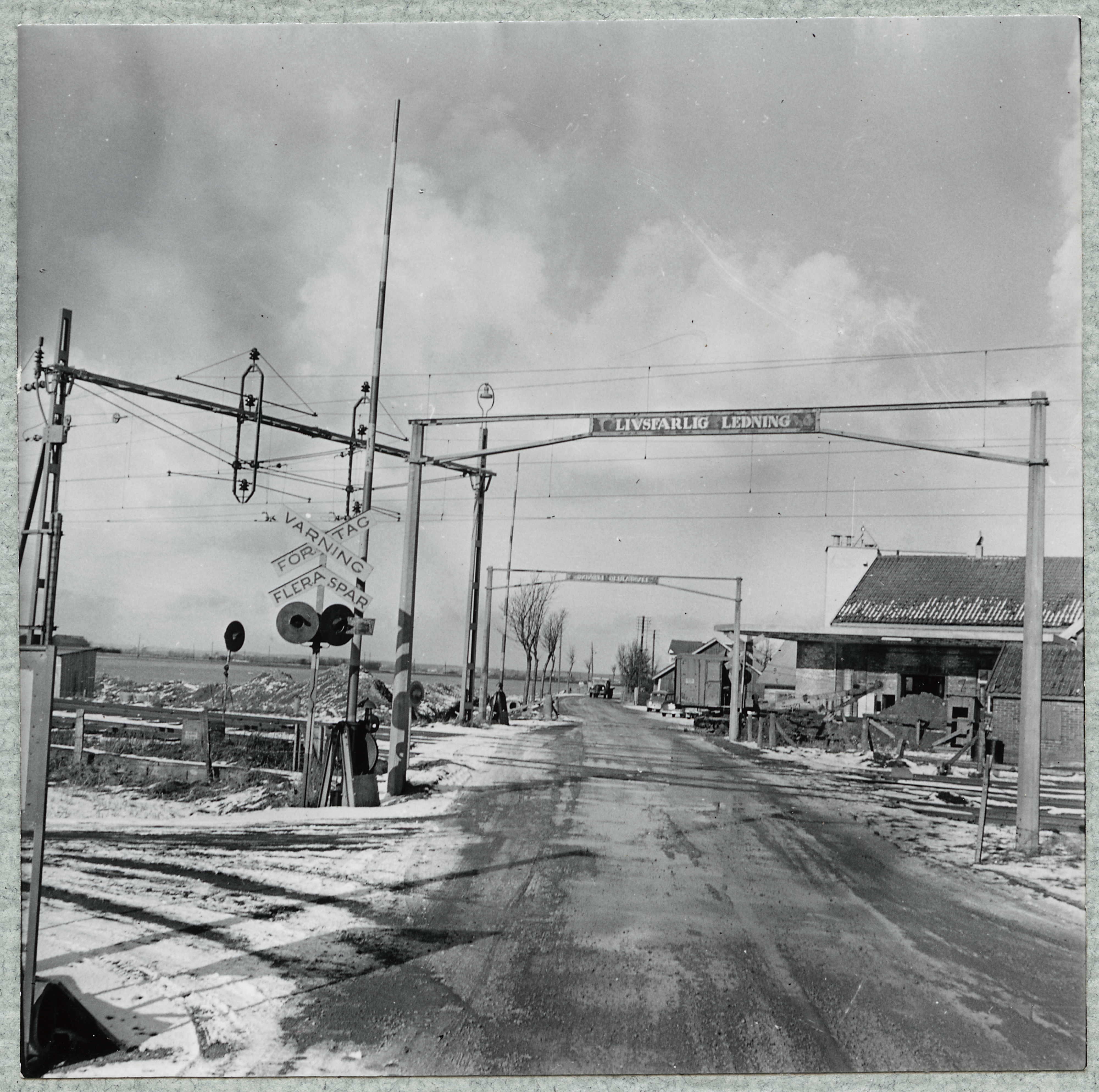 Järnvägsövergång Mjöhultsvägen 1958
