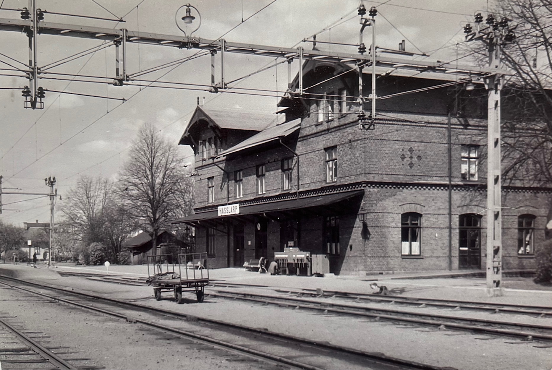 Järnvägsstationen 1940- eller 1950-talet