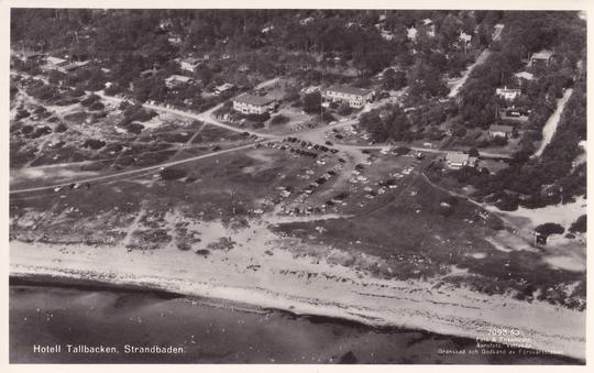 Strandbaden Tallbacken flygfoto