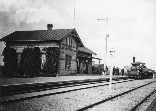 Rögle station fotot från början av 1900-talet