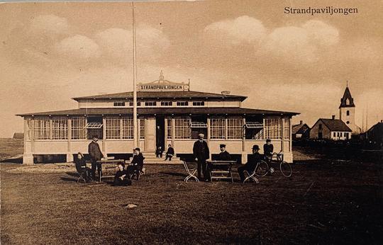 Strandpaviljongen i Viken på 1910-talet.