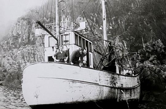 En dansk trålare från Skagen gick på grund vid Kullaberg 7 december 1962.