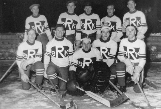 Rögles första ishockeylag 1955 eller 1956