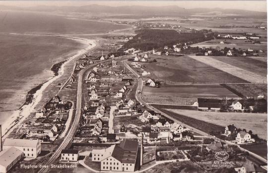 Strandbaden före 1945 flygfoto