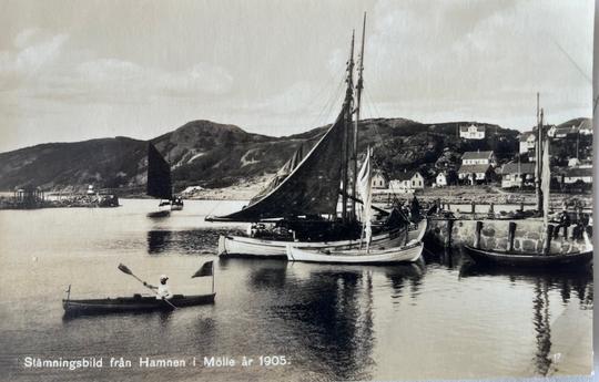 Stämningsbild från Hamnen år 1905