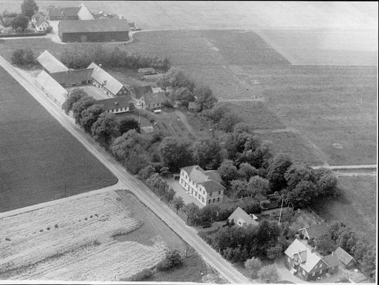 Gunnestorps skola 1956, flygfoto