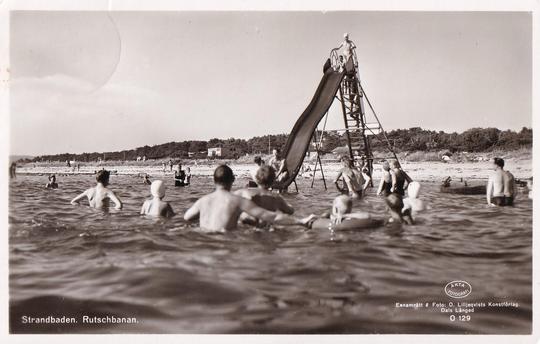 Strandbaden före 1956 rutschbana